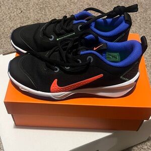 Nike Kids Black and Orange Sneakers